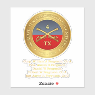 4th Texas Cavalry (Ferguson) Sticker