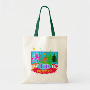 4th Undersea Adventure Birthday Tshirts Tote Bag