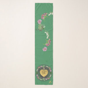 4th Wedding Anniversary Fruit Floral Chiffon Scarf