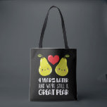 4th Wedding Anniversary Gift Married Couple Pear Tote Bag<br><div class="desc">Anniversary Gift 4th year wedding shirt for the one that has been married. Mr and Mrs great funny tshirt for husband. 4th year gift idea for him</div>
