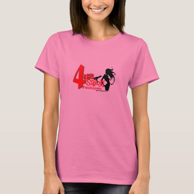 4u2 Salon Long Sleeve (Pink) T-Shirt (Front)