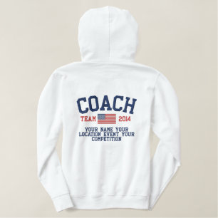4ways toPersonalize this Coach Embroidered Apparel Embroidered Hoodie