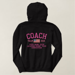 4ways toPersonalize this Coach Embroidered Apparel Hoodie
