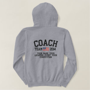 4ways toPersonalize this Coach Embroidered Apparel Hoodie