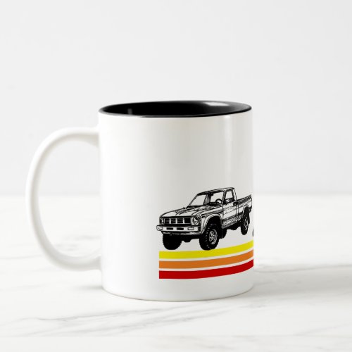 4WD 80s Truck Stripes Two_Tone Coffee Mug