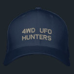 4WD UFO HUNTERS Flex Fit Embroidered Baseball Cap<br><div class="desc">A simple and stylish hat for looking for unexplainable events.</div>