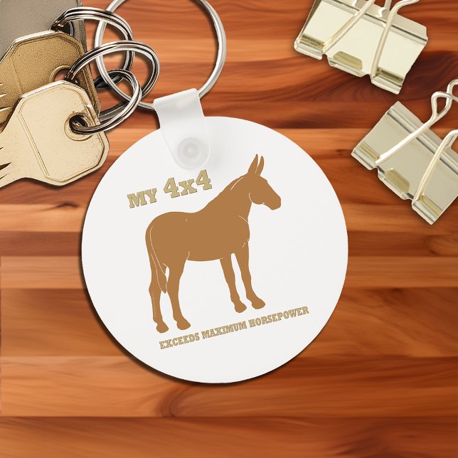 4x4 Mule Exceeds Horsepower Keychain (4x4 Mule Exceeds Horsepower Keychain)
