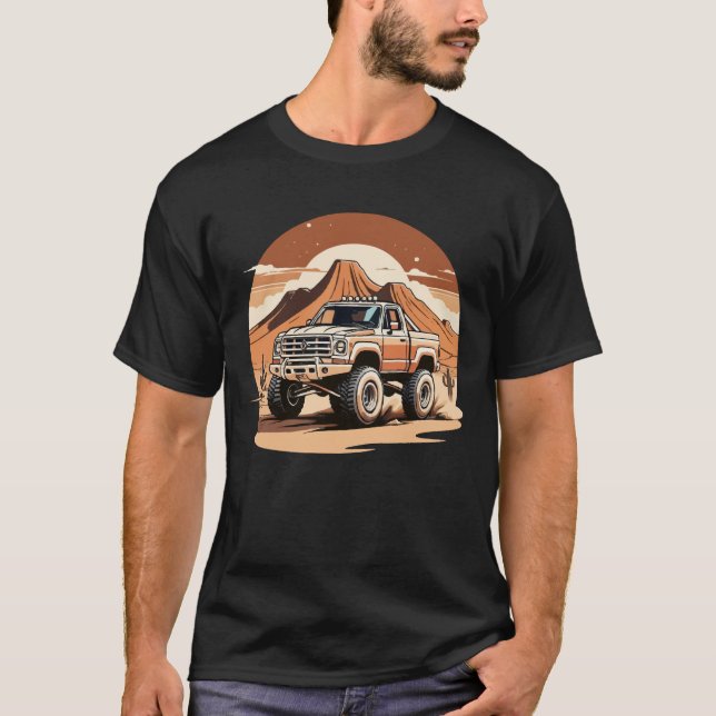 4x4 Off Roading Truck T-Shirt (Front)