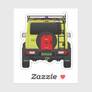 4x4 small suv green Custom rear Sticker