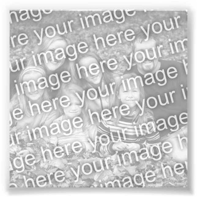 4x4 Square Photo Print (Front)