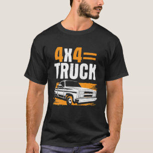 4X4 Truck Offroad SUV Pickup Redneck Rockabilly T-Shirt