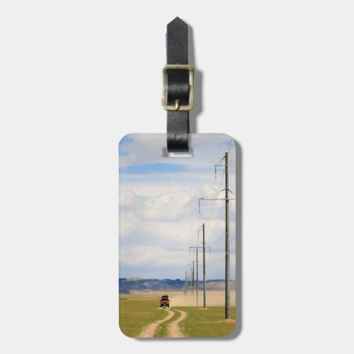 4X4 Vehicles On Dirt Road Gobi Desert Luggage Tag