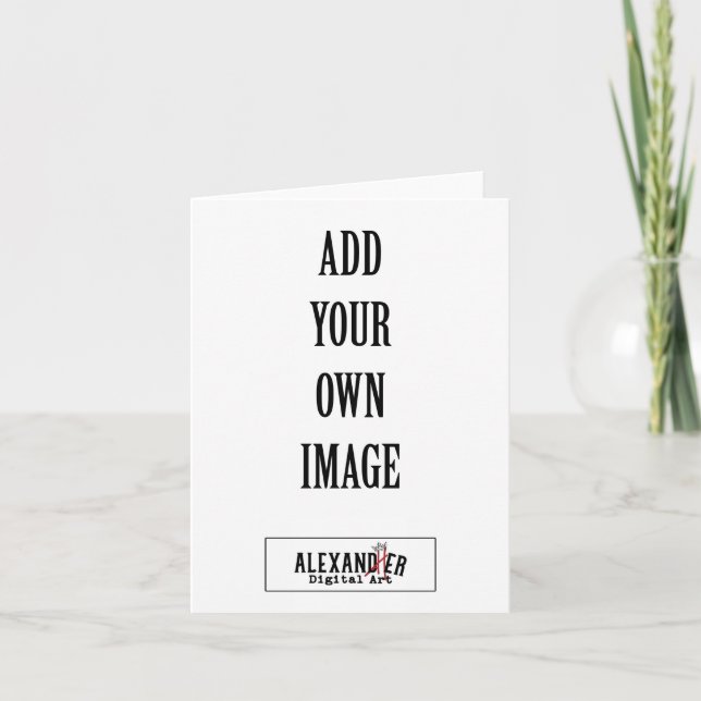 4x5.6" Vertical Folded Card (Front)