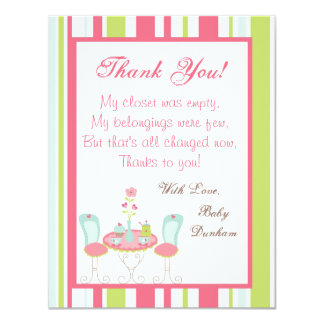 tea party thank you cards