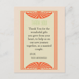 4x5 FLAT Thank You Card Vintage Border