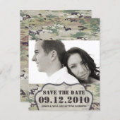 4x5 Save the Date Card Army OCP Camo Uniform Camof (Front/Back)