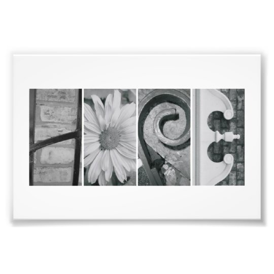 4x6 Alphabet Letter Photography Print Hope | Zazzle.com