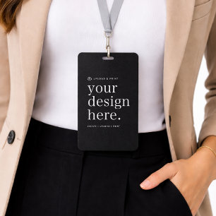 4x6 Badge ID Card Custom Design Name Badges