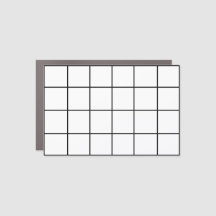 4x6 Magnetic Gridmap Car Magnet