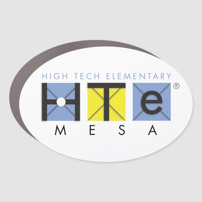 4x6 Oval HTeM Car Magnet (Front)