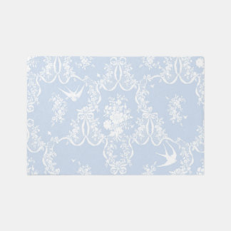 4x6 Rug Willa Toile faded blueberry