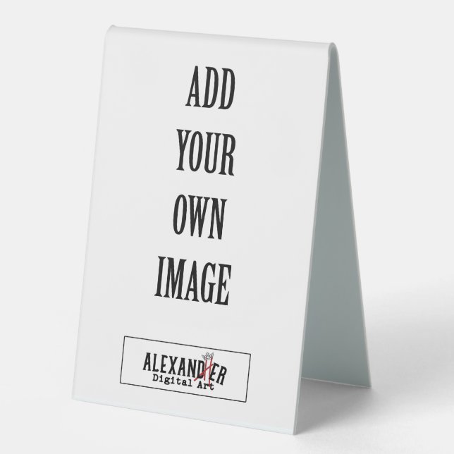 4x6 Shower, Party or Wedding Table Tent (Front)