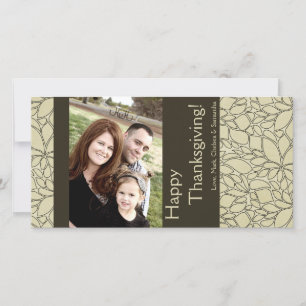 4x8 Autumn Tree Foliage PHOTO Thanksgiving Card