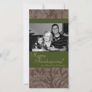 4x8 Autumn Tree Foliage PHOTO Thanksgiving Card