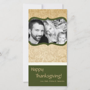 4x8 Autumn Tree Foliage PHOTO Thanksgiving Card