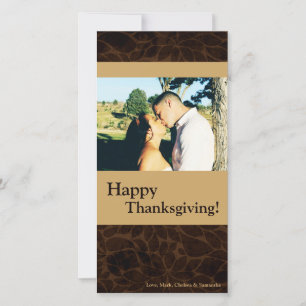 4x8 Autumn Tree Foliage PHOTO Thanksgiving Card
