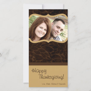 4x8 Autumn Tree Foliage PHOTO Thanksgiving Card