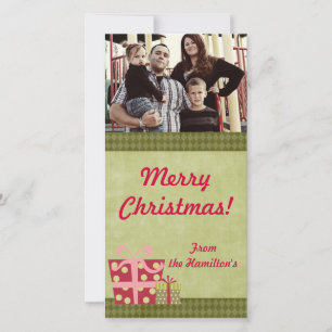 4x8 Christmas Gifts PHOTO Card