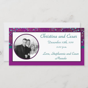 4x8 Engagement Photo Announcement Arabian Purple