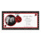 4x8 Red Ladybug Photo Birth Announcement