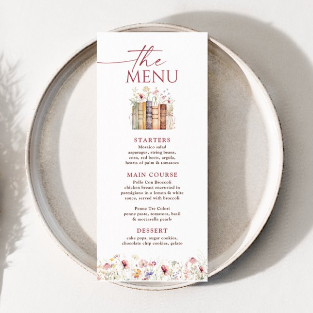 4x9" New Chapter Begins, Storybook Shower Menu (Creator Uploaded)