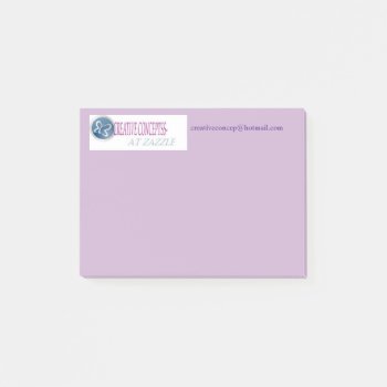 4x 3 Post It Notes Custom Design by CREATIVEforBUSINESS at Zazzle