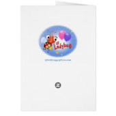 4yrs Custom birthday card Little Ladybug range (Back)