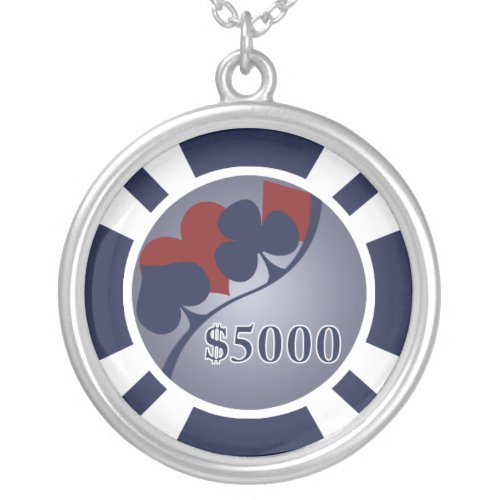 5000 Poker Chip Necklace