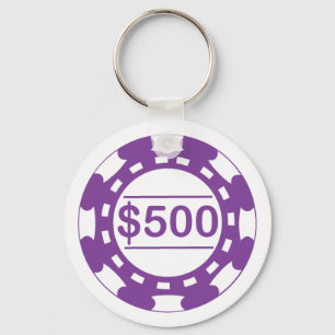 $500 Casino Chip Keychain