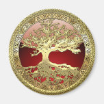 [500] Celtic Tree of Life [Gold] Magnet
