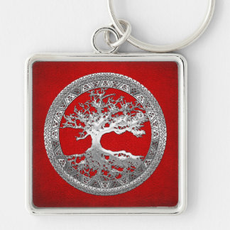 [500] Celtic Tree of Life [Silver] Keychain