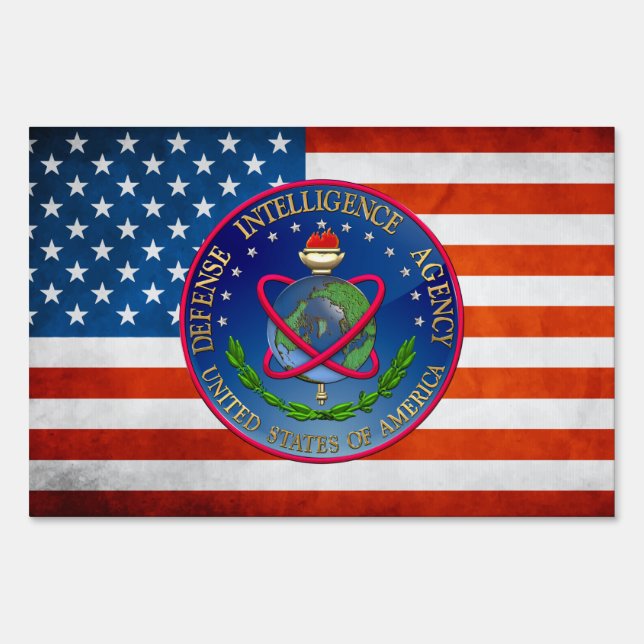 [500] Defense Intelligence Agency (DIA) Seal Yard Sign (Front)