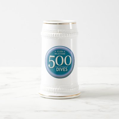 500 Dives Beer Stein