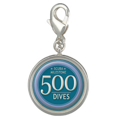500 Dives Milestone Scuba Diver Gift Idea Charm