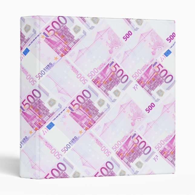 500 euro pattern 3 ring binder (Front/Spine)
