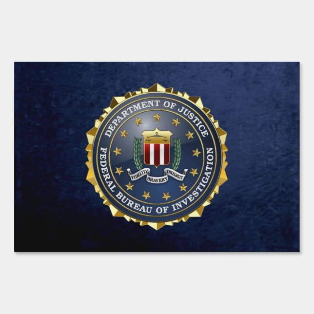 [500] FBI Special Edition Yard Sign (Front)