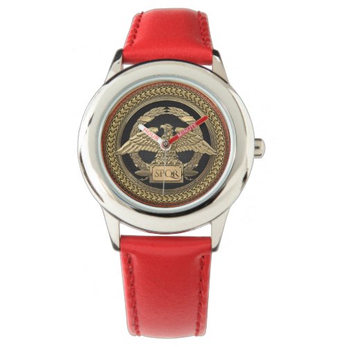 500 Gold Roman Imperial Eagle on Gold Medallion Watch