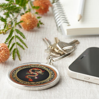 [500] Golden Chinese Dragon Fucanglong Keychain