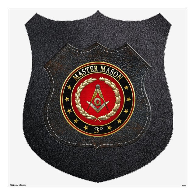 [500] Master Mason, 3rd Degree [Special Edition] Wall Decal (Front)