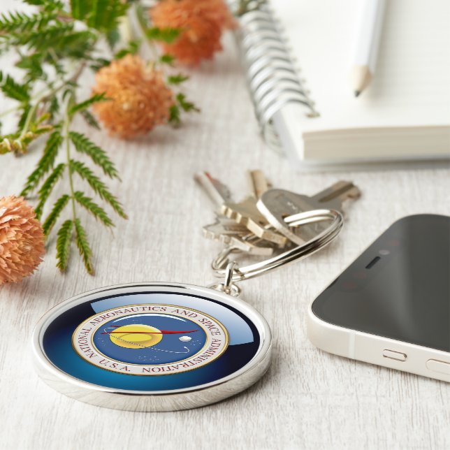 [500] NASA Emblem [3D] Keychain (Side)